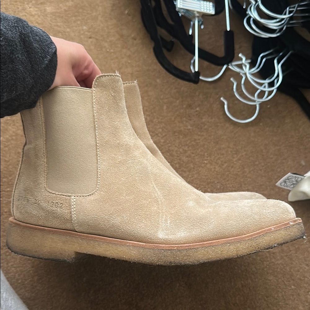 Common Projects Suede Chelsea Boots